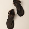 Sandalia CHIARA vintage de cuero vacuno, foto 3 – COCÓSHOES