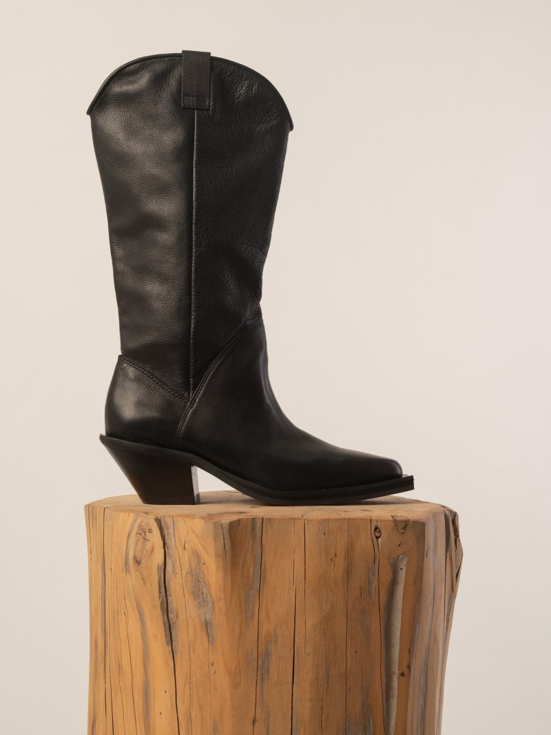 Texana VEGAS negro de cuero vacuno – COCÓSHOES
