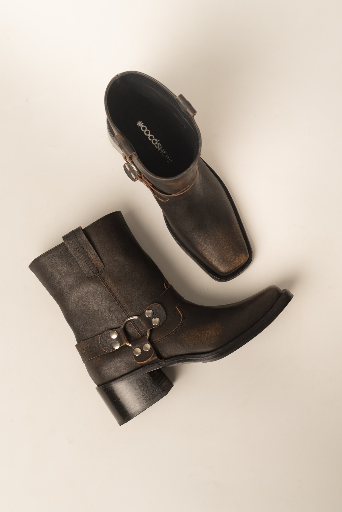 Bota TUCSON vintage de cuero vacuno – COCÓSHOES
