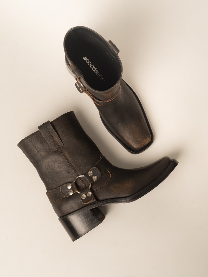 Bota TUCSON vintage de cuero vacuno – COCÓSHOES