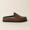 Mule MAITE choco de cuero vacuno, foto 2 – COCÓSHOES
