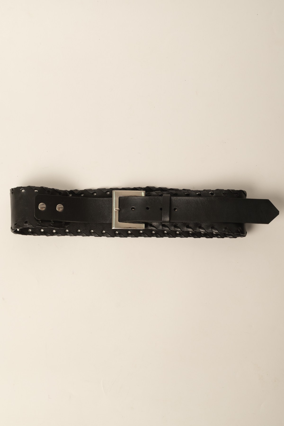 Cinto MARGOT negro de cuero vacuno – COCÓSHOES