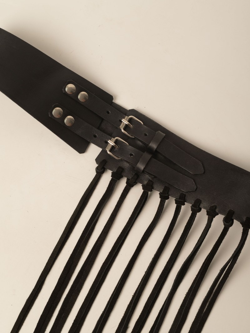 Cinto KENDALL negro de cuero vacuno – COCÓSHOES